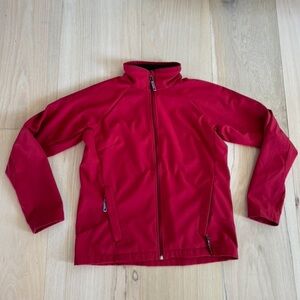 Columbia Red Zip Up Jacket 100% Polyester Size Large